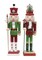Santa's Workshop Home Decorative 15" Christmas Surprise Nutcracker, Set of 2